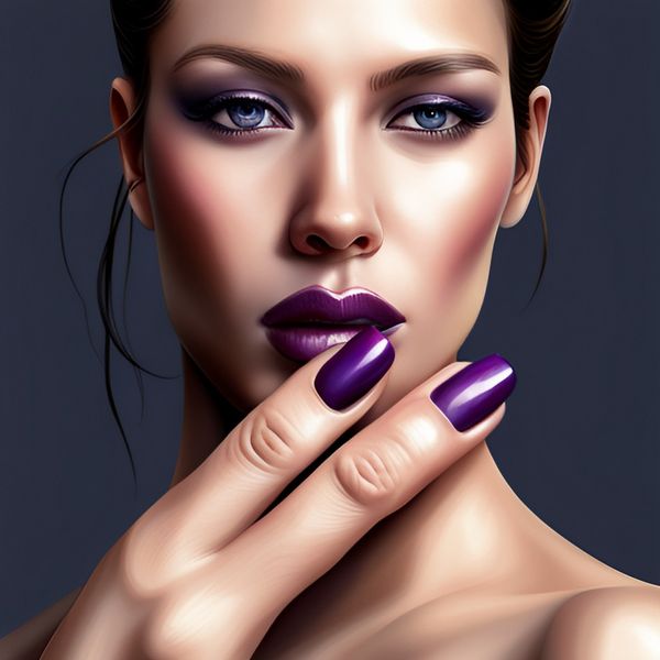 Are purple nails classy?