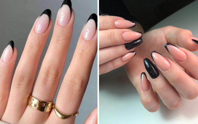 French Tip Frenzy: Nailing It With These Top 5 Black French Tip Nails!