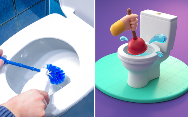 Flush Away Cleaning Woes: Elevate Your Bathroom Game with the Ultimate Toilet Brush and Plunger Set!