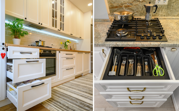 Maximize Your Space: The Game-Changing Pull Out Organizer Cabinet for a Clutter-Free Kitchen!